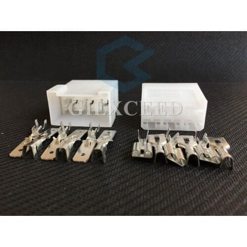 2 Sets 6 Pin 880297-1 180906-0 Female Male Automotive Connector Socket Auto Plug With Metal Pins For Cars Motocycles