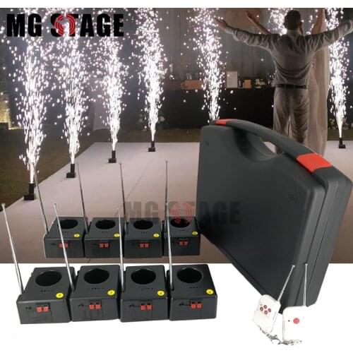 8cues Wireless Remote Control System Cold Pyrotechnics Receiver sparks for Wedding Club DJ Light Fountain Waterfall Effects