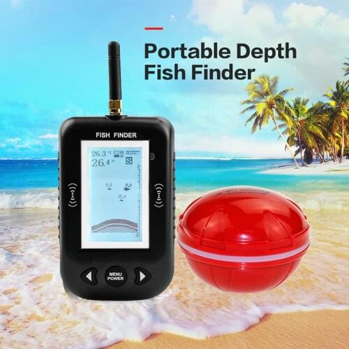 Erchang F3 Portable Depth Fish Finder 100m Wireless Fishfinder With Fishing Alarm Echo Sounder Sonar For Lake Sea Fishing