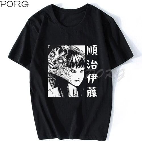Ito Junji Tomie Anime Unisex T-Shirt XS-3XL Manga Horror Classic Anime Tee Harajuku Oversized T Shirt Men Clothing Droshipping