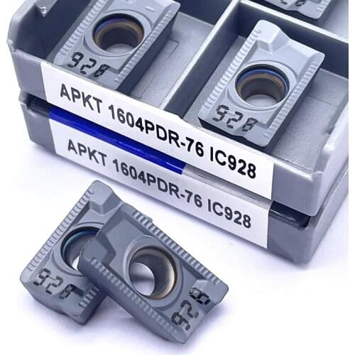 10PCS APKT1604PDR 76 IC928 Indexable tools high quality Aluminum inserts CNC Milling Cutting tool Lathe wood turning insert