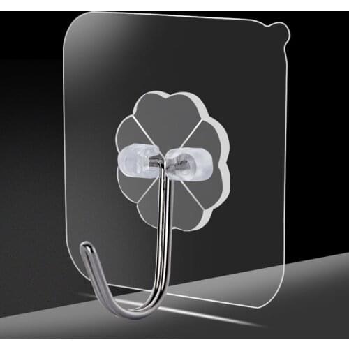 10/15PCS Transparent Hook Hanger Strong Self Adhesive Wall Hanger Hook Suction Cup Sucker Hanging for Home Kitchen Bathroom Hook