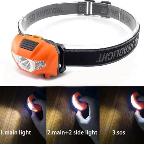 5W AAA Battery Mini Headlamp LED Headlight Torch Lamp Small Bright High Power Lantern Lampe Camping Fishing