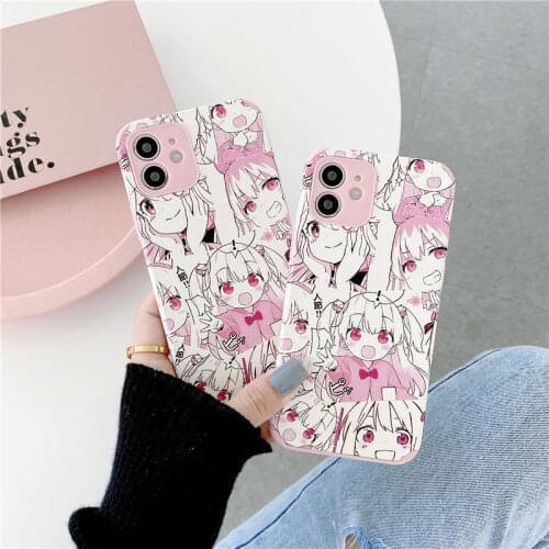 Fashion Cute Anime Comic Girl Phone Case For iphone 11 12 Pro max Soft Cover Fundas For iphone 6 6s 7 8 Plus X XR XS Max 12 mini