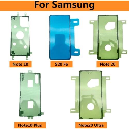 Back Battery Cover Door Sticker Adhesive Glue Tape For Samsung A20S A21S A30S A51 A71 A32 A52 A72 Note 10 20 S20 Fe Plus Ultra