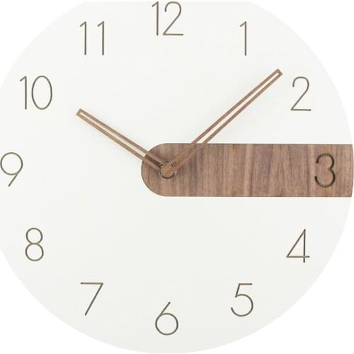 Wall Clock Modern Design Wooden Clock Living Room Decoration Wall Watches Home Decor Modern Quartz Silent Wall Clocks