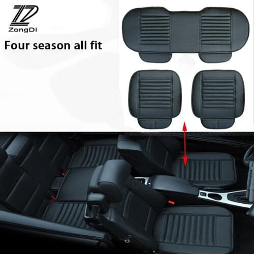 ZD 2018 NEW Pu Leather Car Styling Seat Pad Cushion Covers For VW Passat B5 B6 Polo Golf 4 5 6 7 Chevrolet Cruze Lada Granta RAM