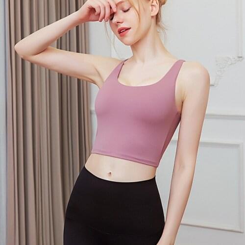 New sports bra back cross thin shoulder straps breathable fitness vest high-elastic dance yoga clothes