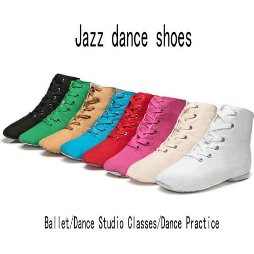 Jazz dance shoes female high school teacher shoes soft sole exercise men yoga performance canvas dance shoes