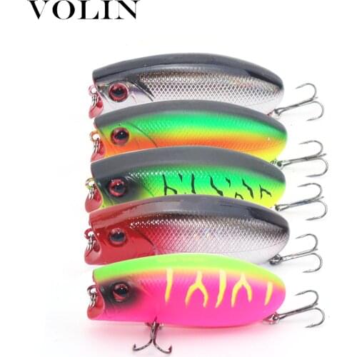 VOLIN 1pc NEW Model Hard Crank Fishing Lure 55mm 10g Artificial Crank Hard Bait with Ball Minnow Fishing Wobblers Fish Lures