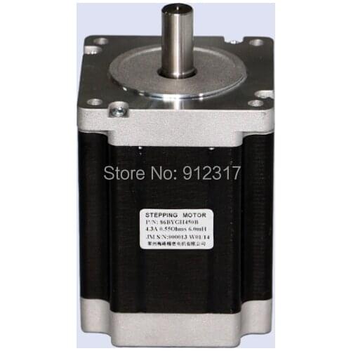 Nema34 86BYGH450B-06D stepper motor cnc router 2 phase stepping motor L113mm torque 8.5Nm
