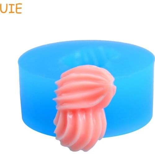 XYL072U 17.4mm Whipped Cream Silicone Push Mold Mini Resin Mold Kawaii Miniat Sweets Mini Cupcake Topper (Clay)