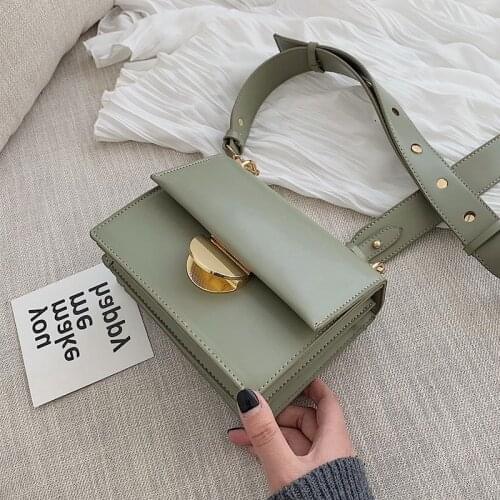 Retro Fashion Female Square Bag New Womens Designer Handbag Quality PU leather Women bag Chain Tote Shoulder Messenger Bag