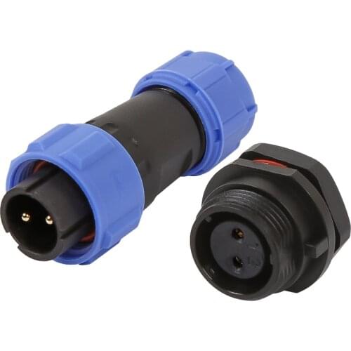 ZHOCN Aviation Male Plug Docking Female Socket 2 3 4 5 6 7 9 Pin IP68 Waterproof Plastic Electronic Welding Connector Adapter