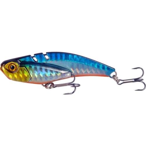 1PCS Wobblers Trout Spoon VIB Fishing Lures Jig 70mm/20g Sinking Artificial Lifelike SwimBait Rotating Sequins Fishing Tackle