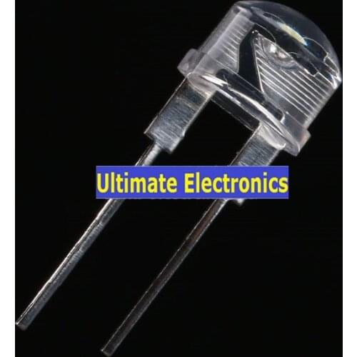 1000PCS F8 8mm straw hat LED Transparent light white blue red green yellow Led straw hat light bulb LED super bright