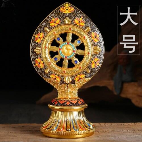 26cm large Buddhist articles HOME efficacious Protection Tibet Nepal Buddhism Tantric ritual gilding Qi Zheng Bao statue