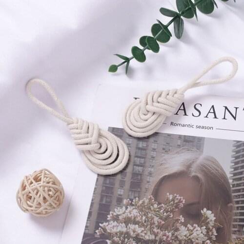 4Pcs/Pack Napkin Ring Cotton Rope Party Supplies Napkin Holders Handmade European Style for Wedding Event Multi Purpose