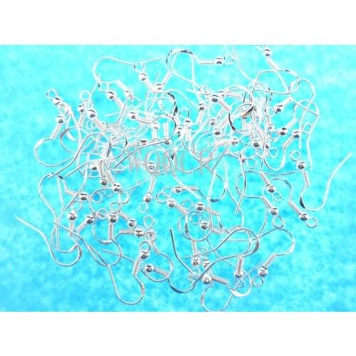 500PCS Handle Free Quick Shipping Design 925 Silver colorPearl DIY Earrings Jewelry Accessories 925 Tag Hook Earrings