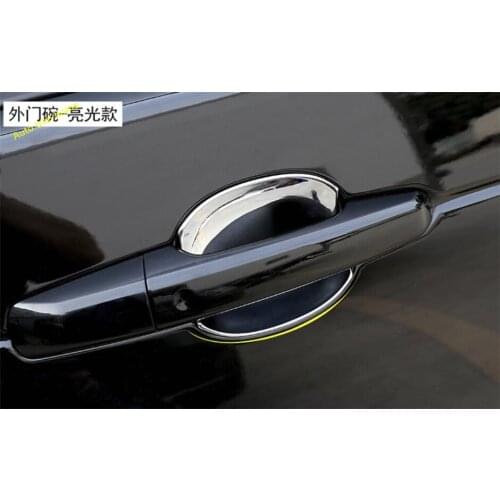 ABS Chrome Door Pull Doorknob Handle Bowl Cover Trim 4 Pcs For Land Rover L462 Discovery 5 2017 - 2020 Accessories
