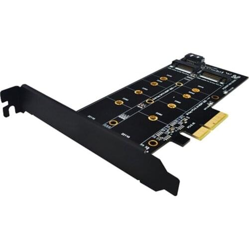 M.2 PCIe Adapter M2 NGFF SSD NVME M Key SATA-Based B Key to PCI-E 3.0 X4 X8 X16 2230-2280 Size M.2 Ssd Controller