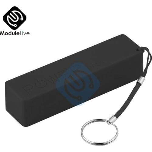 USB Power Bank Case Kit 18650 Battery Charger DIY Box Black Battery Charger DIY Box