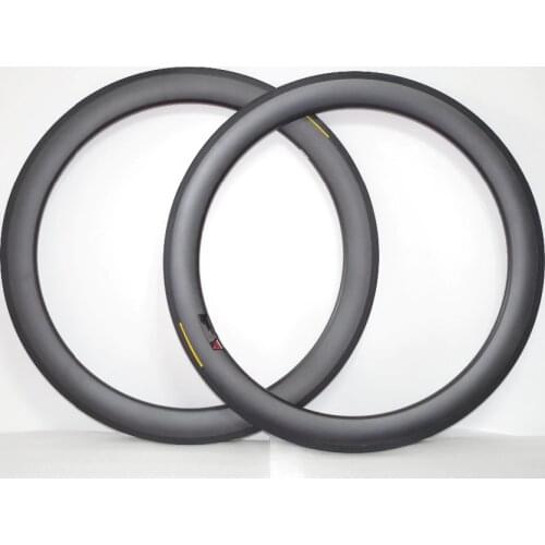 DEERACE 50mm BMX Carbon Clincher Road Bicycle Wheel Rims Folding Bike Rim BSD 451, 21mm Width, 20'' Rims