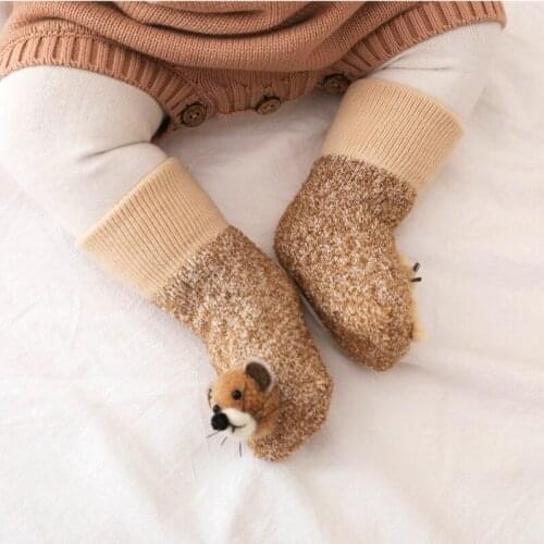 2020 New Cartoon Baby Socks Anti-Slip Newborn Socks Cute Autumn Floor Cotton Socks Warm Boots For Boys Girls Infants