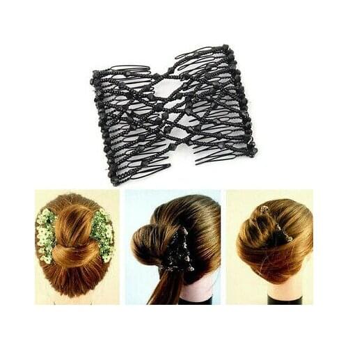 COMBS hair clips black curly hairstyles bride wavy plastic sports wx 99 S0438 sent from Italy