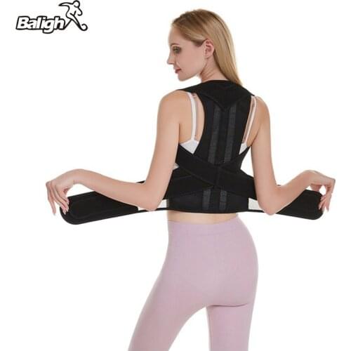 Balight Waist Posture Corrector Adjustable Adult Men Women Correction Belt Shoulder Lumbar Brace Spine Support Belt Vest