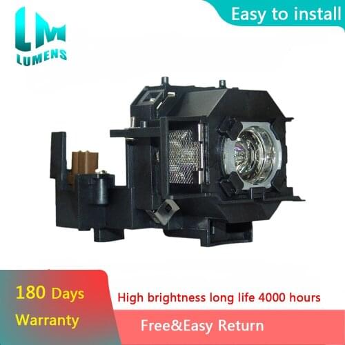 Bulbs for ELPLP43 V13H010L43 Projector Replacement Lamp for EPSON EMP-TWD10 EMP-W5D MovieMate 72 for Business School Home