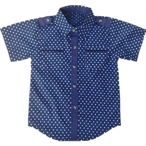 Summer 2020 New Baby Shirt Boy Menino Camisa Boys Shirts Short Sleeve Classic Casual Shirt Kids Clothing Lapel Kids Clothing