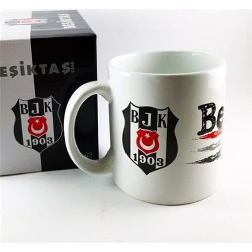 Besiktas Licensed Fan Cup Black Eagle Fan Real Hooligans forza besiktas Cute Mugs Animated Cool Mugs Regular Size Beautiful Gift Tea Milk Coffee Cups Christmas Gifts Ceramic Creative Latte Quality Kitchen Lovers Origin