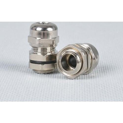 Metal Power Cord Cable glands nickel-plated M12 1.5 PG7 X20