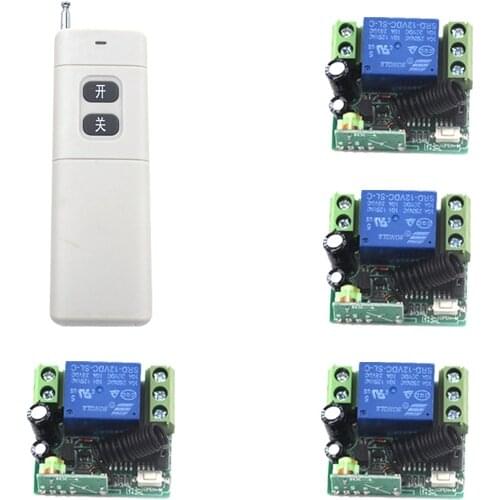 MITI-RF Wireless Remote Control Switch DC 12V 315/433 10A 1000M remote System working out with Latched SKU: 5375