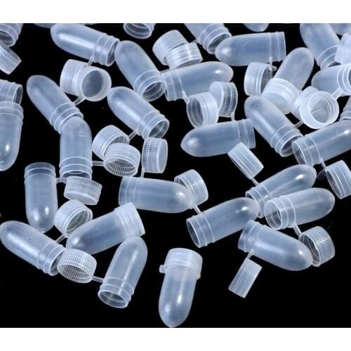 100Pcs/lot Capsule Organizer Portable Flip Lid Transparent Capsule Storage Containers Pill Box Holder Pill Case