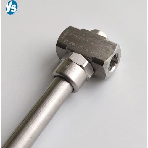 Air Atomizing Nozzle Customized Extended Type Air Atomizing Spray Nozzle for Denitration, 316SS Extended Two Fluid Atomizer