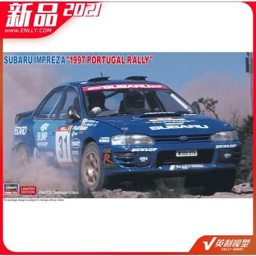 Assembled Car Model 1/24 Subaru IMPREZA 97 Portugal Rally 20483 DIY Plastic Kit Building Car Model