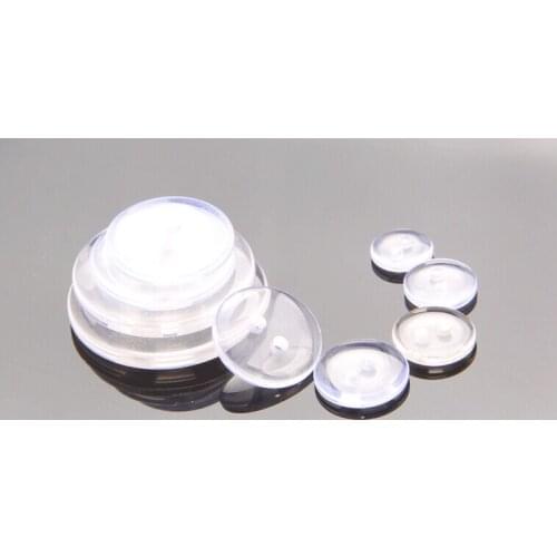 Sewing Products Transparent Bread Resin Pad Wholesale 2-holes Button Scrapbooking Accessories Eco-friendly Washable