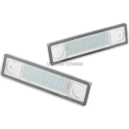 2x Car LED License Plate Lights 12V White Number Plate Lamp For Vauxhall For Opel Corsa B Astra F G Omega Zafira Signum Vectra B