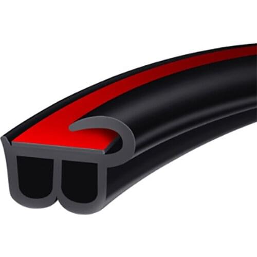 Universal BJ Type Car Door Seal Strip Dustproof Anti-Collision And Soundproof Rubber Strip Auto Accessory Decoration Seal Stick