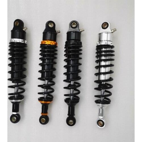 Universal 370mm 375mm 380mm Motorcycle 7mm spring nitrogen Shock Absorber Suspension for honda yamaha suzuki all Black