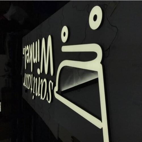 Exterior interior frontlit acrylic sign LED bright customized waterproof signage for shop logo