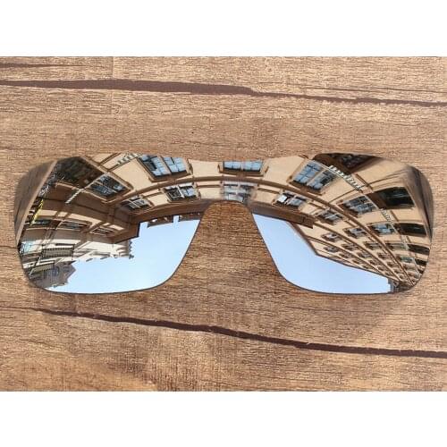 Vonxyz Chrome Mirror Polycarbonate Replacement Lenses for-Oakley Turbine Rotor Frame