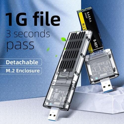M.2 High-speed USB Adapter For SATA M.2 SSD For SATA-based M.2/for NGFF (B Key) SSD 2242 2260 2280mm SolidState Drives