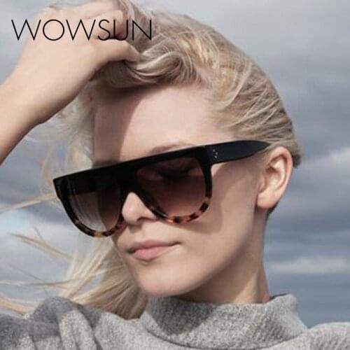 WOWSUN Vintage Sunglasses Women Designer Brand Female Sunglasses High Quality Acetate Gradient UV400 WO-010