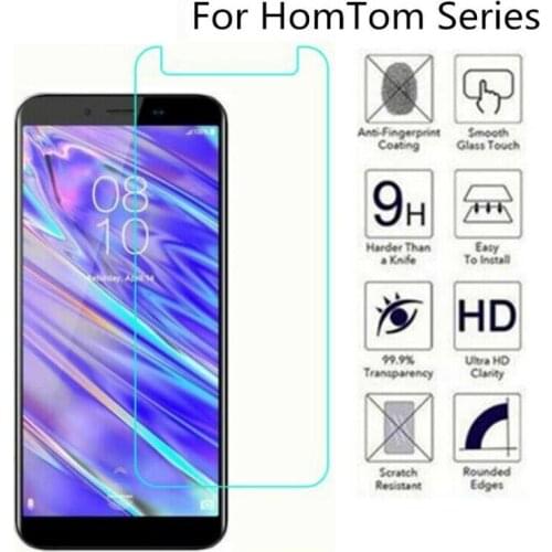 Tempered Glass for HomTom C8 H5 S12 S99 HT50 S16 S8 HT16 HT17 S17 H10 Pro Glass Protective Film Screen Protector Case