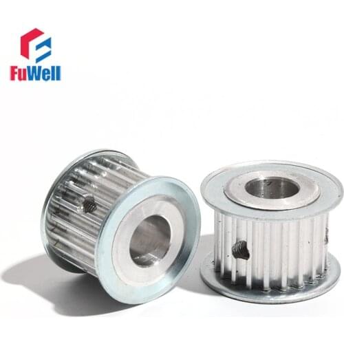 HTD5M 18T Timing Pulley 16mm/21mm/27mm Belt Width Toothed Belt Pulley 5/6/6.35/7/8/10/12/14mm 18Teeth Transmission Pulley