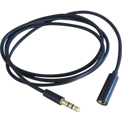 1meter 3ft 3.5mm Stereo Audio Headphone Extension Cable Male to Female MP3 NEW