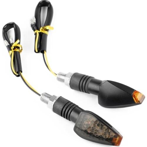 2pcs Universal 14LED Motorcycle Turn Signals Long Short Turn Signal Indicator Indicator Lights Blinker Light Flashers D7WD